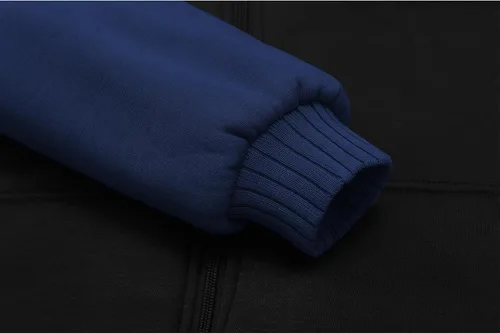 Miniatura 16 de GEEK LIGHTING Sudadera con capucha y cremallera para hombre, forro polar, chaqueta gruesa con capucha para invierno, cálida sudadera atlética