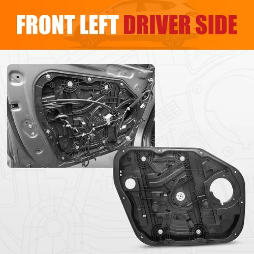 Miniatura 4 de X4XZ Regulador de Ventana Delantero Izquierdo de Repuesto Sin Motor Lado del Conductor Compatible con Hyundai Tucson 2016-2020 82471-D3011