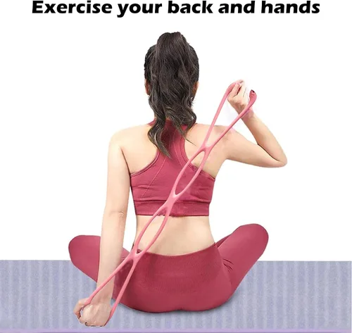 Miniatura 5 de Bandas de resistencia ajustables de 4 anillos para entrenar en casa, bandas de entrenamiento para mujeres y hombres, fitness, yoga, pilates
