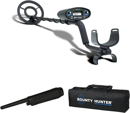 Miniatura 8 de Detector de metales Bounty Hunter TK4 Tracker IV con bobina impermeable de 8 pulgadas y localizador de metales, manual, negro y bolsa de transporte