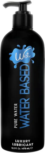 Wet Silver - Lubricante duradero a base de agua, fórmula prémium original, pH equilibrado, hipoalergénico, sin parabenos, vegano, no mancha, para