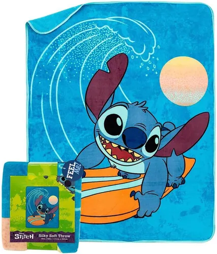 Miniatura 2 de Northwest Lilo and Stitch - Manta de seda táctil, 46 x 60 pulgadas, hace olas