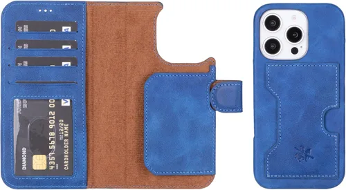 Miniatura 147 de Venito Florence - Funda de piel compatible con Samsung Galaxy S9, extra segura con bloqueo RFID, cartera desmontable para teléfono (gris decolorado)