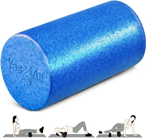 Miniatura 41 de Yes4All Rodillo de espuma EPP de alta densidad con respaldo redondo, rodillo de espuma de ejercicio para yoga, pilates y estiramientos, 12, 18, 24