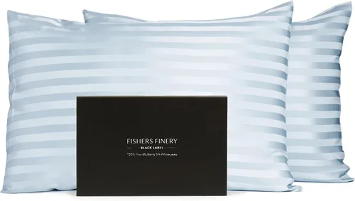 Miniatura 17 de Funda de almohada 100 % de seda pura de morera Fishers Finery de 30 mm (3/16 pulgadas), con calidad certificada por Good Houskeeping