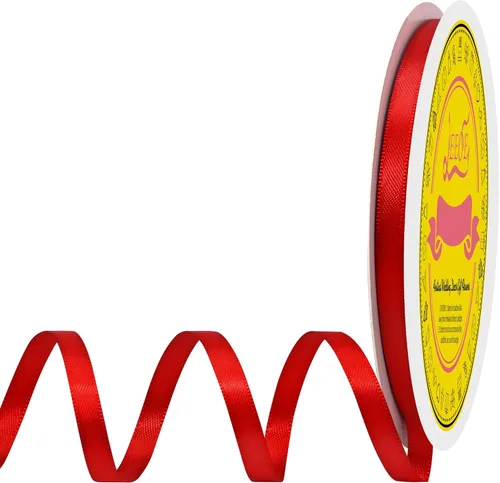 Miniatura 334 de Cinta de satén blanca antigua de doble cara de 1-1/2 pulgadas x 50 yardas, cinta de poliéster para envolver regalos, día de San Valentín, bodas