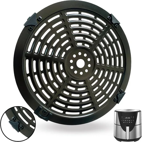 Miniatura 8 de Sartén para freidora de aire de 4 cuartos para freidora de aire digital Gourmia GAF414, bandeja de placa para freidora de aire mejorada, estante
