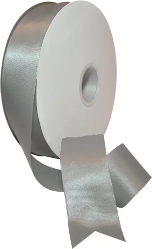Miniatura 80 de Morex Ribbon Cinta de satén de doble cara de 1/4 pulgadas x 100 yardas, cinta blanca antigua para envolver regalos, tarjetas de regalo
