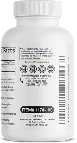 Miniatura 6 de Bronson Saw Palmetto Extra Strength apoya la función saludable de la próstata y el apoyo a la salud urinaria, sin OMG, 100 cápsulas vegetarianas