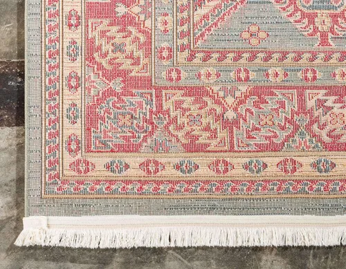Miniatura 9 de Unique Loom Sahand Collection - Alfombra de área, Alexander (rectangular, 2 pies 2 pulgadas x 3 pies 1 pulgada, azul claro/marrón claro)