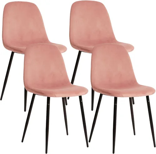 Miniatura 11 de CangLong Modern Velvet Chairs with Metal Legs