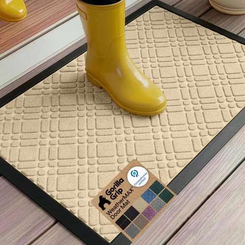 Miniatura 89 de Gorilla Grip - Tapete WeatherMax todoterreno 100% impermeable, caucho natural, resistente a manchas y decoloración, perfil bajo, interior y Grafito