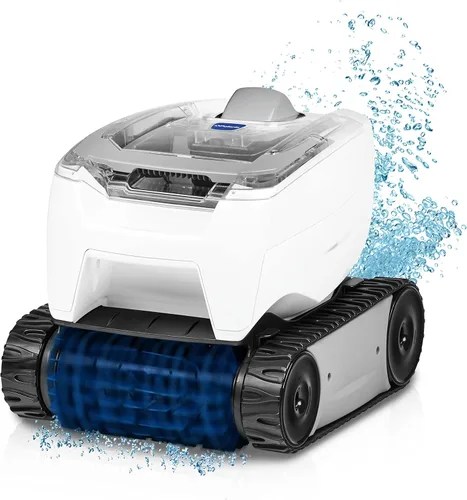 Polaris Limpiador robótico P70 para piscinas sobre el suelo, tapa transparente con recipiente de filtro fácil de limpiar, compacto y ligero