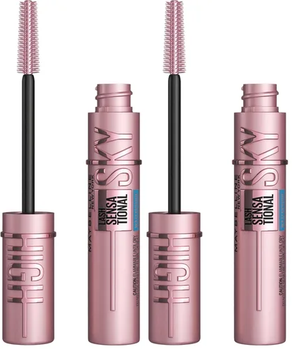 Miniatura 8 de Maybelline New York Maybelline Sky High Impermeable Mascara Maquillaje, Mascara voluminizante, acumulable, degradaje, Definición, Curling, 2-Muy
