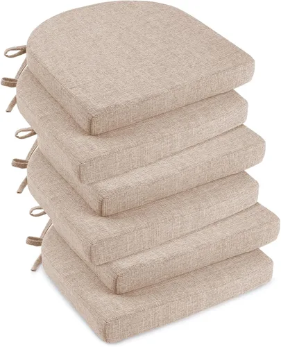 Miniatura 18 de downluxe Cojines para sillas de interior para sillas de comedor, almohadillas de espuma texturizadas suaves y cómodas para sillas de cocina