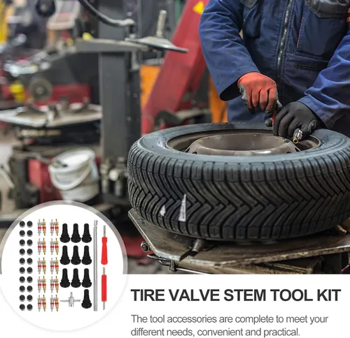 Miniatura 3 de 54pcs Tire Stem Removal and Installation Tool Set for Car Tire Repair and Auto Valve Stem Tools Maintenance Kit