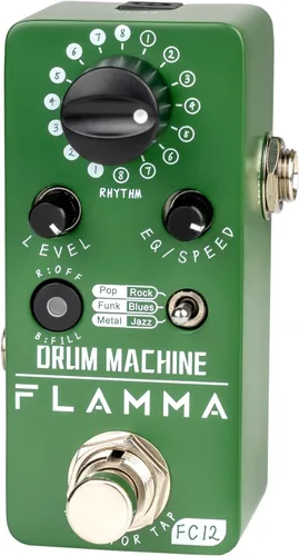 Miniatura 16 de Pedal de Modulación Mini FLAMMA FC05 con Coro, Brida, Trémulo, Phaser, Vibrato, Rotary, Autowah Líquido, Tartamudeo, Anillo, LowBit Modulación FC05