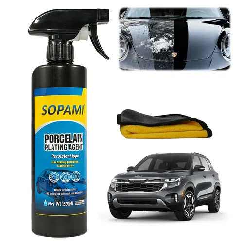 Miniatura 8 de Spray de Recubrimiento para Automóvil, Paquete de 2 SOPAMI 3-en-1 Pulidor de Alto Brillo Removedor de Rayones, Spray de Cera para Automóvil sin Agua