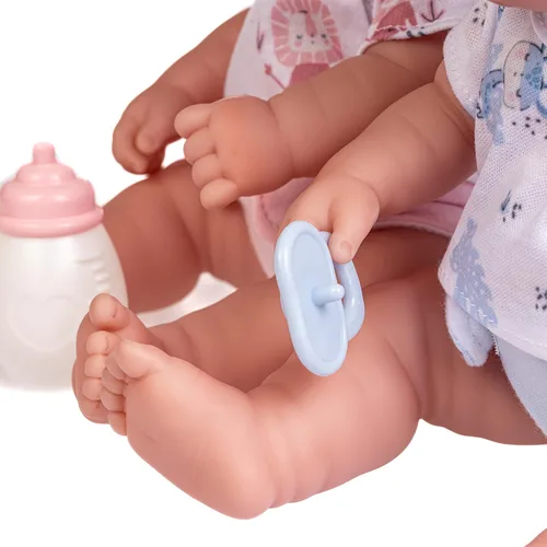 Miniatura 3 de Berenguer Boutique Realistic La Newborn Gemelos de Vinilo Lavable de 12.5 pulgadas Juego de Regalo Temático Azul y Rosa con Pañal Reutilizable