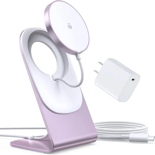 Miniatura 11 de Cargador inalámbrico magnético para iPhone 17/16/15/14/13/12 - Cargador Mag+adaptador USB C de 20 W, soporte de carga inalámbrica rápida con cable