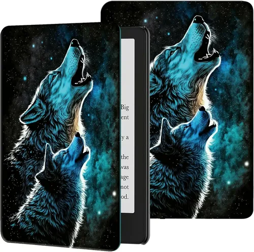 Miniatura 17 de Funda para Kindle de 6 pulgadas (11.ª generación, versión 2024/2022) delgada de piel sintética, ajustable, multiángulo, Smart Shell con función