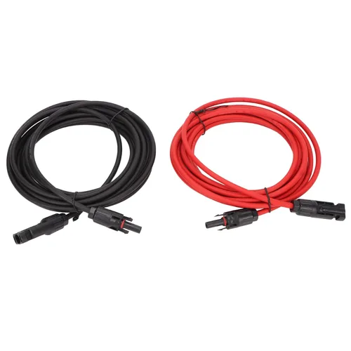 Miniatura 9 de Cable adaptador solar, 1 par de cable de panel solar de 12 AWG con conector adaptador solar, cable de extensión solar, cable fotovoltaico resistente