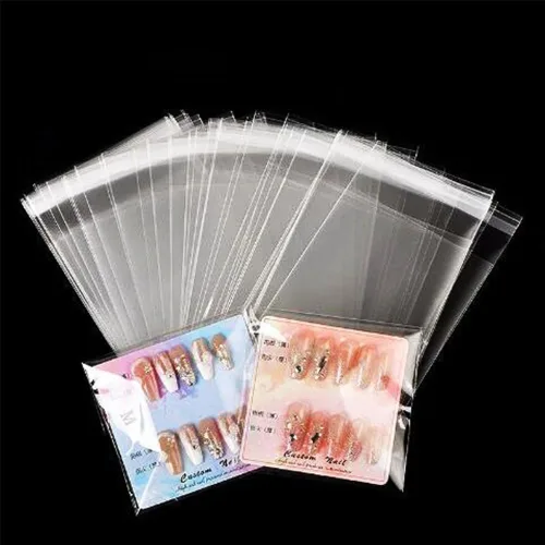 Miniatura 2 de WerkaSi Paquete de 150 fundas de plástico para galletas, bolsas de celofán de 5 x 7 pulgadas, autoadhesivas, sobres transparentes para fotos, bolsas