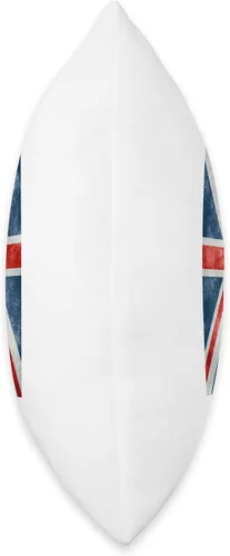 Miniatura 2 de BritishMerch Almohada vertical con bandera británica, 16 x 16 pulgadas, multicolor