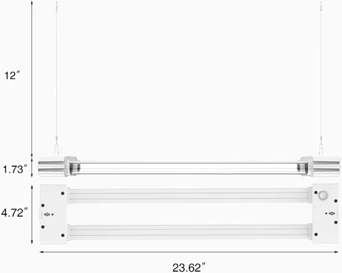 Miniatura 5 de Luz LED de crecimiento de espectro completo modular enlazable 5000K luz diurna + 660 nm lámpara de iluminación roja para plantas