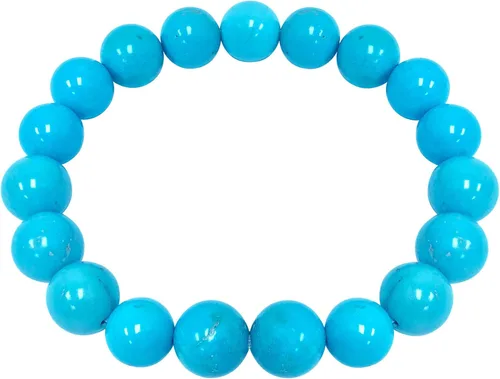 Miniatura 543 de Gem Avenue Handmade Round Bead Stretch Bracelet Unisex Natural Stone Beaded Jewelry for Men & Women, Elastic Wristband for Daily Wear