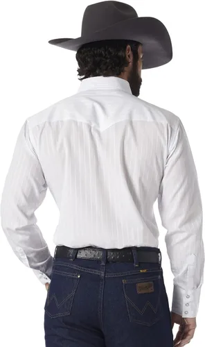 Miniatura 14 de Wrangler Camisas deportivas de manga larga con botones a presión y dos bolsillos para hombre