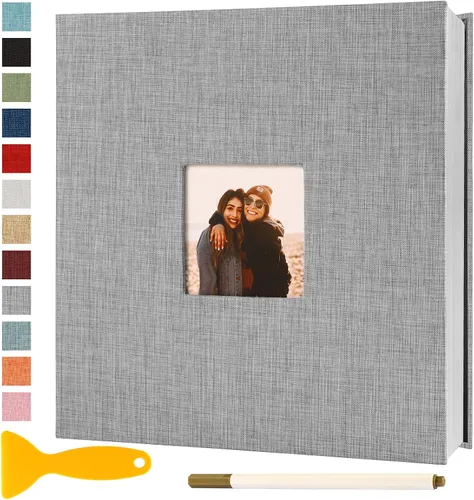 Álbum de fotos autoadhesivo con páginas adhesivas, álbumes de fotos magnéticos para fotos de 4x6, 5x7, 8x10, libros con páginas adhesivas para bebé,