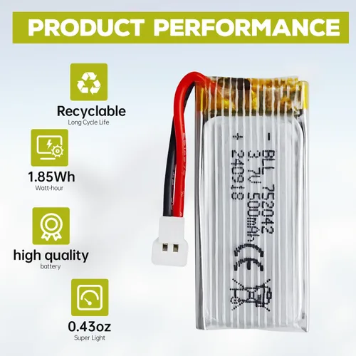 Miniatura 5 de 3.7 V 500 mAh 25C Li/5 en 1 Cargador de batería para H31 H37 H6D Hubsan X4 FPV H107C H107D H107L H107P H108 JXD392 JXD388 JXD385 UDI U816A MA X5C