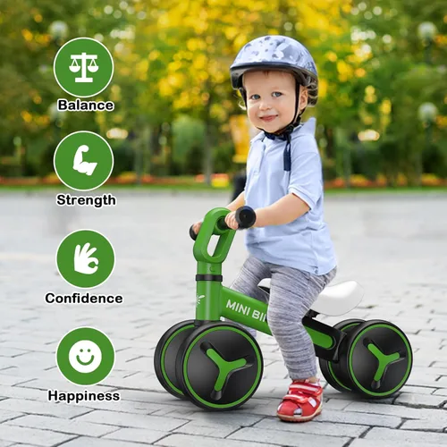 Miniatura 2 de Bicicleta de equilibrio para bebés de 1 año de edad, juguetes de equitación de 12 a 36 meses, bicicleta para niños pequeños con asiento ajustable