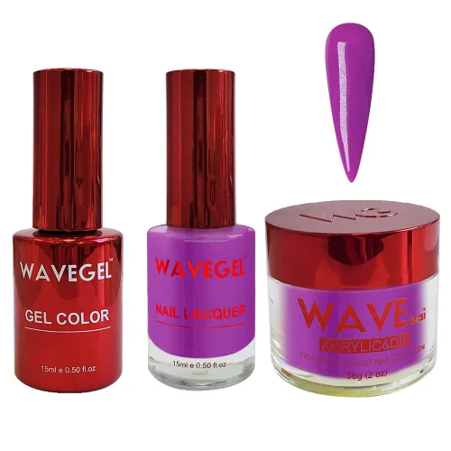 Miniatura 17 de WAVEGEL - Juego de gel de remojo, laca de uñas y polvo acrílico y polvo de inmersión a juego - Colección Queen - #015 Noble Men