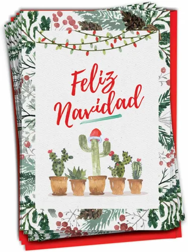 Miniatura 9 de NobleWorks 36 tarjetas de felicitación navideñas humorísticas en caja con sobres de 5 x 7 pulgadas para hombres y mujeres (1 diseño, 36 cada una)