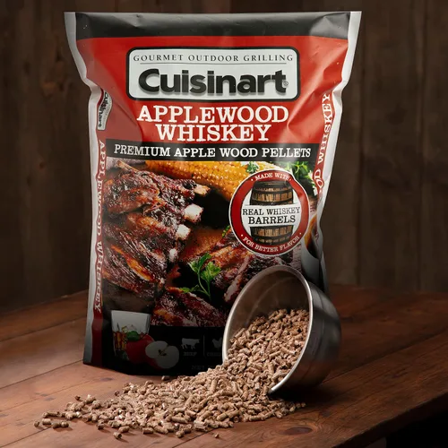 Miniatura 4 de Cuisinart Pellets Premium de Madera de Manzano con Whiskey para BBQ Ahumado - Bolsa de 20 lb