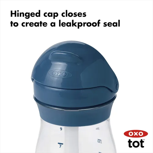 Miniatura 4 de OXO Tot Transitions - Vaso con pajita, 9 onzas, color azul marino