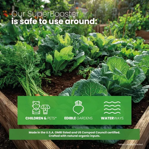 Miniatura 4 de Soil Seed & Water SuperBooster Fertilizante concentrado orgánico - Enmienda del suelo para un crecimiento robusto de plantas - Potenciador