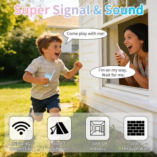 Miniatura 3 de Walkie Talkies para niños, paquete de 2 walkie talkies de video con pantalla de pantalla, radios de juguete recargables para edades de 3 a 12 años