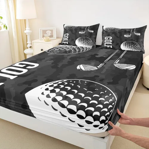 Miniatura 44 de Erosebridal Graffiti Rugby Ball Sheets for Boys Girls Colorful Rugby Helmet Fitted Sheet,Sports Kids Bedding Sets Football Game Bed Sets Twin 2 Piece