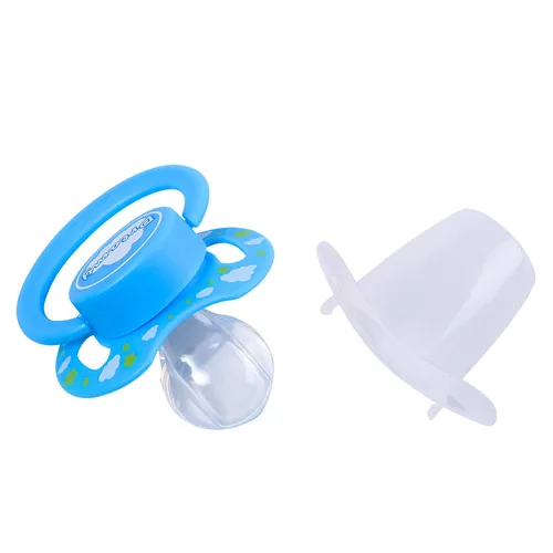 Miniatura 3 de LittleForBig Bigshield Gen-II Chupete Impreso De Gran Tamaño - Azul Dreamy & Green Baby