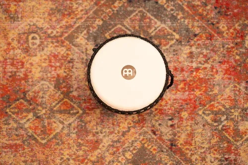 Miniatura 2 de Meinl Percussion ADJ3-L+BAG Cuerda de estilo africano afinada de madera Djembe de 12 pulgadas con bolsa, marrón/negro