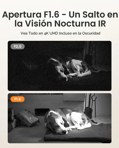 Miniatura 10 de Anona Cámara interior 4K UHD, cámara de seguridad para mascotas/perros/bebés con aplicación para teléfono, 360° paneo-inclinación, Wi-Fi 6 de doble