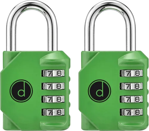 Miniatura 19 de Candado: cerradura de 4 dígitos de combinación para lockers de gimnasios, deportes, escuelas & empleados, aire libre, vallas y almacenamientos. Todo