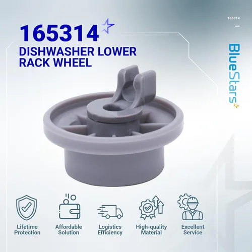 Miniatura 9 de BlueStars 165314 Rueda del Estante Inferior del Lavavajillas Piezas de Lavavajillas Bosch - Compatible con lavavajillas Bosch y Kenmore - Reemplaza