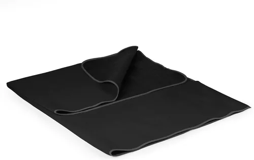 Miniatura 3 de PICNIC TIME Manta de picnic al aire libre, manta plegable de 59 x 51 pulgadas para playa y campamento con forro polar suave, parte inferior Negro
