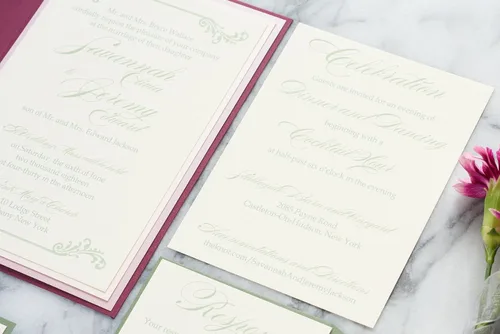 Miniatura 4 de Custom Southern Style Wedding Suite, Fall Wedding Invitation, Bohemian Invitation, Savannah Sample