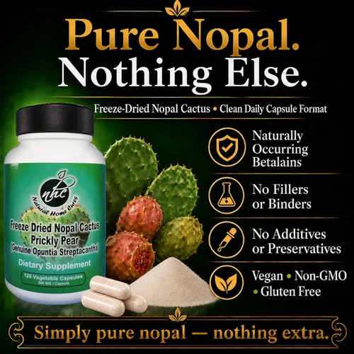 Miniatura 2 de Cápsulas de cactus nopal liofilizado premium, cultivadas en montaña en México, suplemento en polvo de cactus entero, sin rellenos, 500 mg, 120