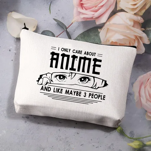 Miniatura 7 de BDPWSS Regalos para amantes del anime para niñas, bolsa de maquillaje de anime, regalo para amantes del anime, regalo para fanáticos del anime